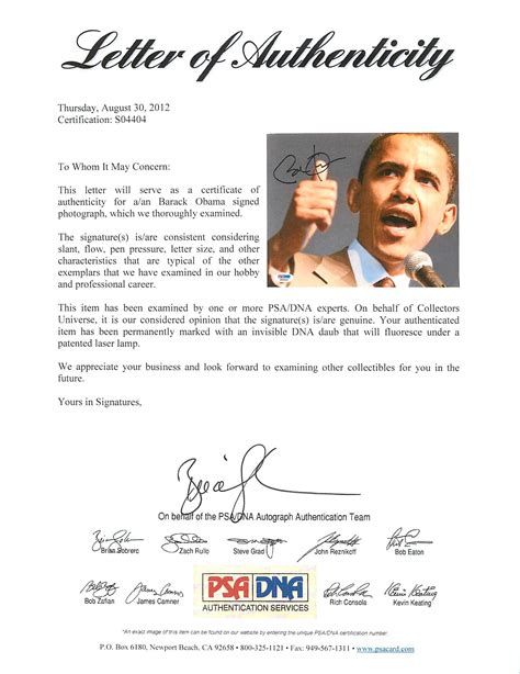 Lot Detail President Barack Obama Signed X Color Photo Psa Dna