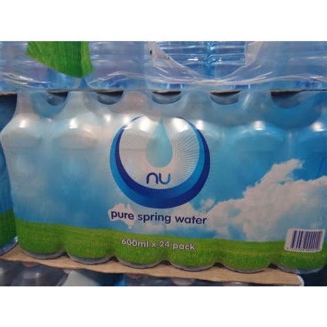 Nu Pure Spring Water 600ml 24pcs Per Case144kg Per Case Teaco