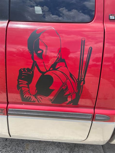 4 Deadpool Vinyl Decals Etsy