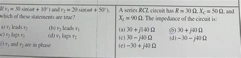 Solved If V Sin T And V Sin T Which Of Chegg