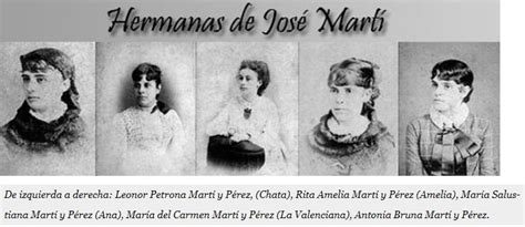 José Martí y sus hermanas