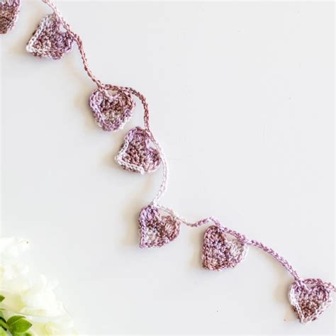 Crochet Mini Heart Garland Pattern Flax And Twine