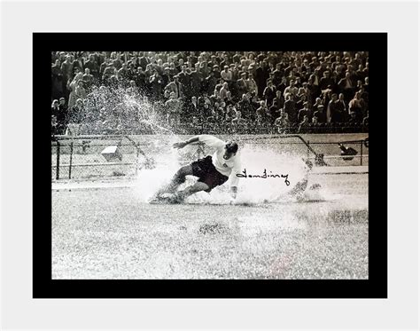 Signed And Framed Tom Finney Splash Preston Photo Ebay