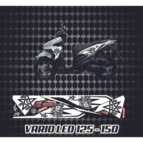 Jual Variasi Stiker Lis Puth Body Honda Vario Striping Stiker Vario