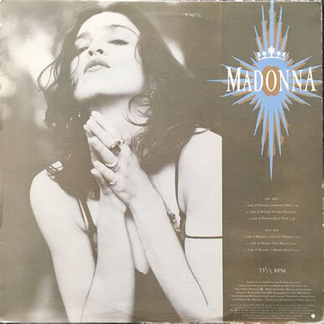 Madonna Like A Prayer 1989 Vinyl Discogs