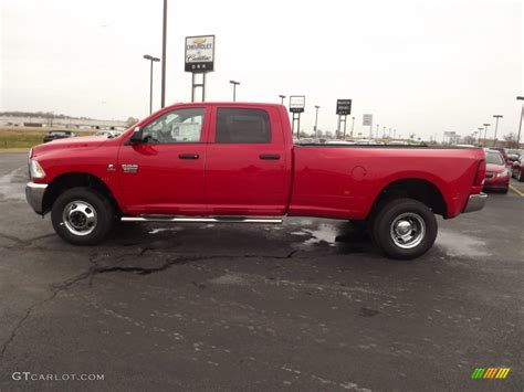 2012 Flame Red Dodge Ram 3500 HD ST Crew Cab 4x4 Dually 74489848 Photo