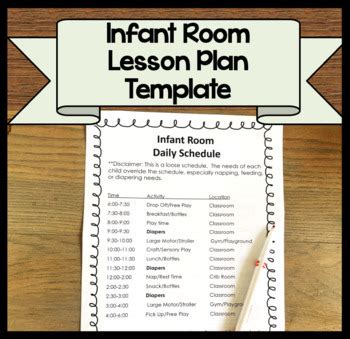 Infant Classroom Daily Schedule by Miz Riz Elementary Resources | TpT