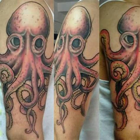 Tattoo Octopus John Frusciante Red Hot Chilli Peppers Full Color