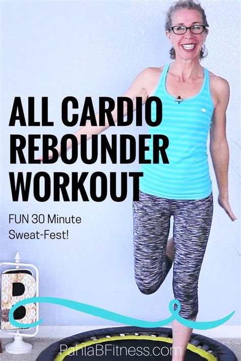 30 Minute Sweatfest All Cardio 300 Calorie Mini Trampoline Rebounder Workout • Pahla B Fitness