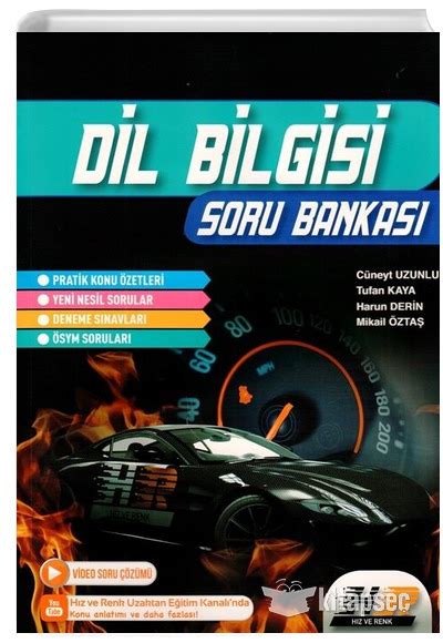 2022 TYT AYT Dil Bilgisi Soru Bankası Hız ve Renk Yayınları 9786057530684