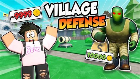 He Stole My Gold In Village Defense Tycoon Roblox Youtube