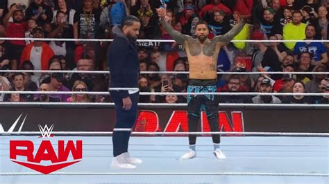 Omgjimmy Uso Returns Joined Jey Uso On Raw Highlights Youtube