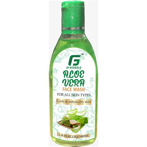 Green Herbal Aloe Vera Face Wash Bottle Type Of Packing 100m At Rs