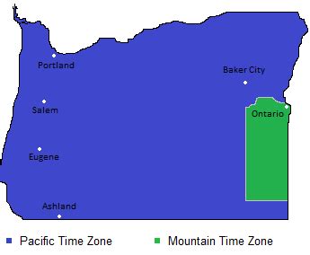 Oregon Time Zone Map – Map Of The Usa With State Names