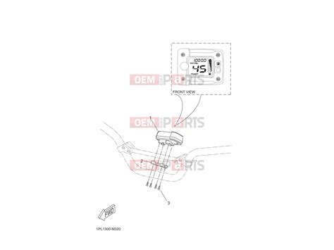 Yamaha Ns N Aerox Naked Pl Meter Exploded Drawing Oem Bike