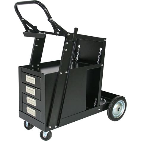 MAYNIYJK Welding Cart wit 4 Drawers, Heavy Duty Rolling Welder Cart ...