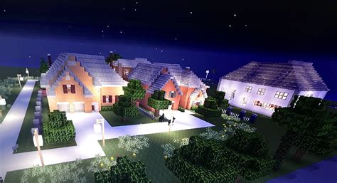 Neighborhood🐑🌙💫 - Minecraft town ideas (full city) #minecraftxbox # ...