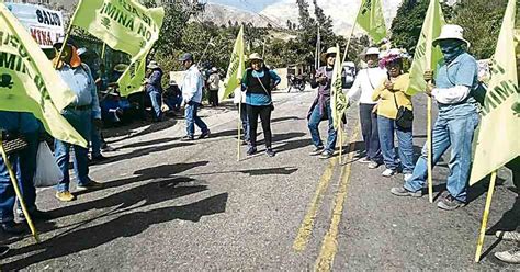 Moquegua Agricultores De Tumilaca Levantan Paro Indefinido Contra