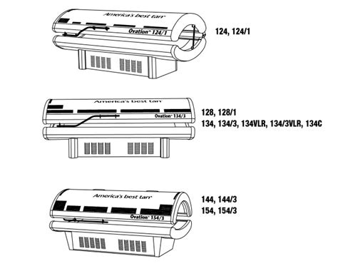 Ovation Tanning Bed Parts Tanning Bulbs Acrylic Gas Springs