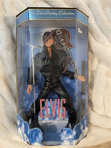 Mavin Elvis Presley Barbie Doll 1998 First In Series 30th Anniversary Nib Leather Suit