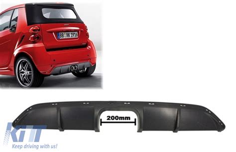 Rear Air Diffuser Aperture Spoiler Valance Suitable For Smart Fortwo