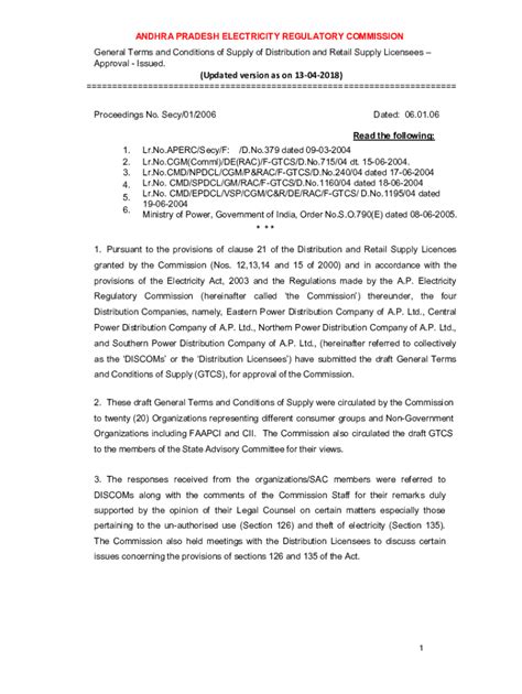 Fillable Online Andhra Pradesh General Terms And Conditions Of Supply