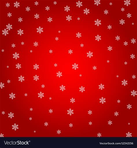 Christmas background white snowflakes on a red Vector Image