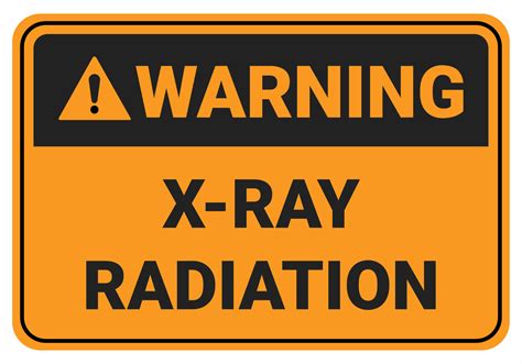 Safety Sign Warning X Ray Radiation Symbol Illustration Osha And ANSI