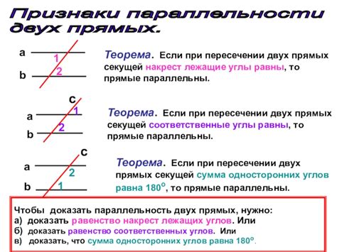 Презентация по геометрии на тему Признаки параллельности прямых 7