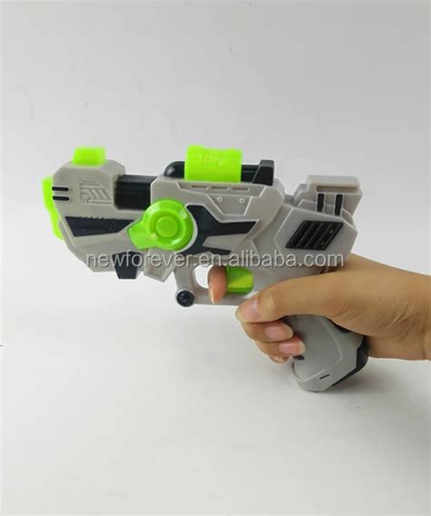 Blinkee Light Up Spinning Barrel Space Gun Laser Space Blaster Toy