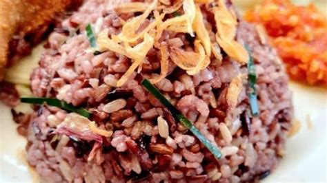 Resep Nasi Merah Daun Jeruk Aromanya Menggoda Sajikan Dengan Sambal