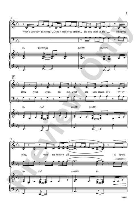 10 000 Hours SAB Choral Octavo Justin Bieber Digital Sheet Music