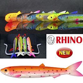 Rhino Soft Finny Gummifisch für Trollingangler 13 5cm 15g 2 Stück