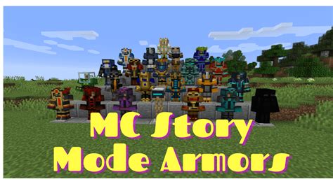 Mc Story Mode Armors Mod 1 19 1 18 2 Epic And Memorable Sets Of Armor