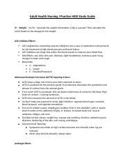 MedSurg StudyGuide PracticeHESI Docx Adult Health Nursing I Practice