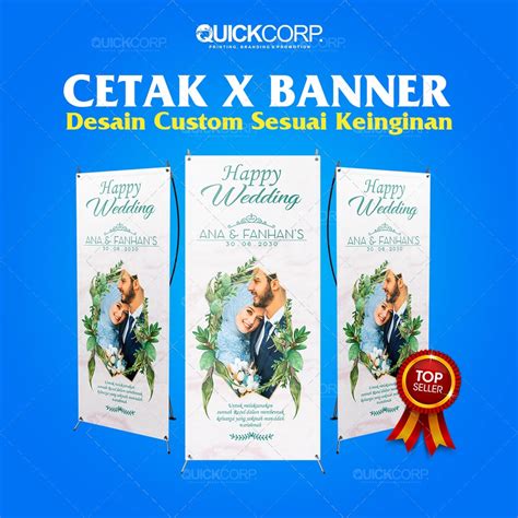 Jual X Banner X Banner Stand X Banner Wedding Wisuda Event Store