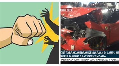 Ada Insiden Pemukulan Usai Ferrari Tabrak 5 Kendaraan Di Senayan