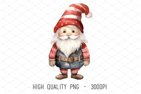 Cute Christmas Gnome Sublimation Clipart Graphic By Artcursor