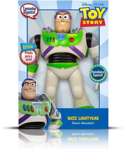 Boneco Toy Story Buzz Lightyear Gigante Cm Articulado Patrulheiro