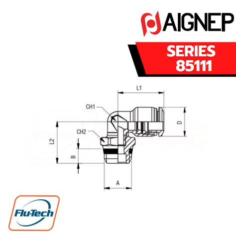 AIGNEP SERIES 85111 ORIENTING ELBOW MALE ADAPTOR UNIVERSAL SHORT