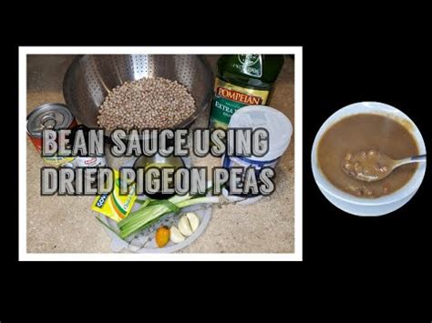 HOW I MAKE BEAN SAUCE USING DRIED PIGEON PEAS SÒS PWA CONGO SOS