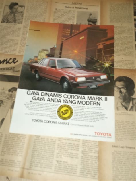 Iklan Cetak Jadul Toyota Corona Mark Antik Pajangan Di Carousell