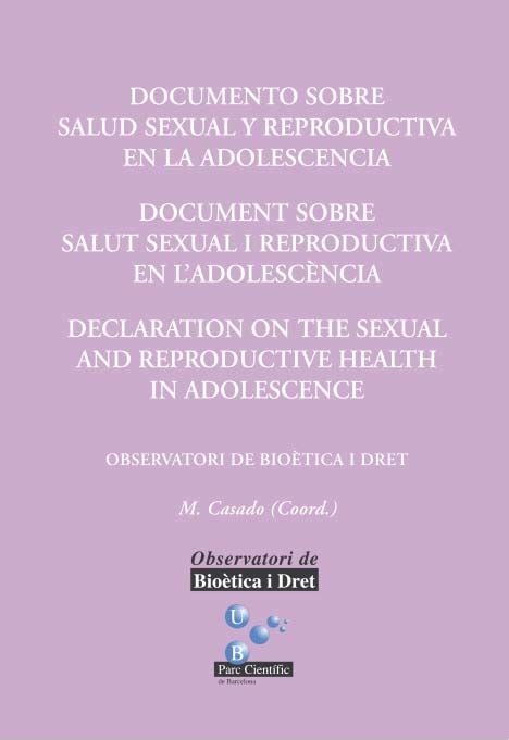 Documento Sobre Salud Sexual Y Reproductiva En La Adolescencia