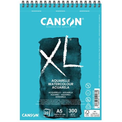 Blok Canson Aquarela XL A5 20 listů 300 g MarketArt