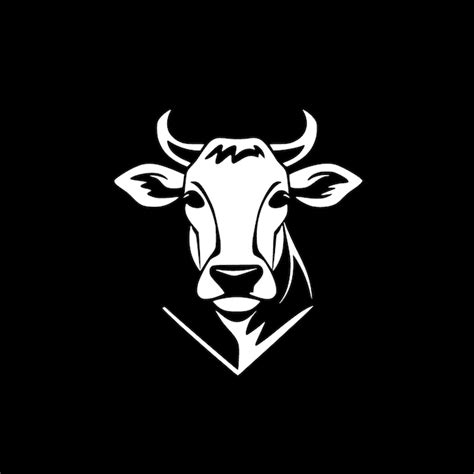 Premium Vector Cow Minimalist And Simple Silhouette Vector Illustration