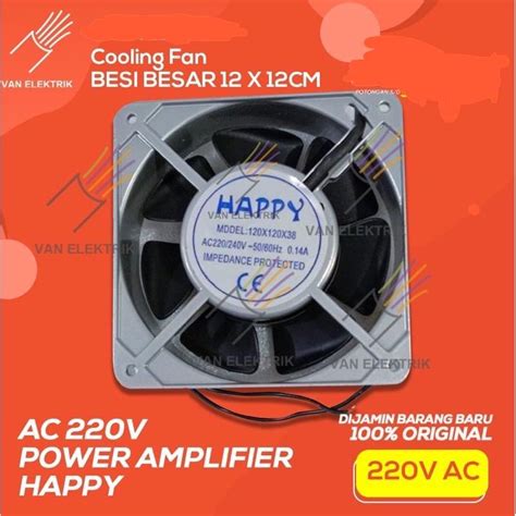 Jual Kipas Angin Pendingin Cooling Fan BESI BESAR 12 X 12CM AC 220V