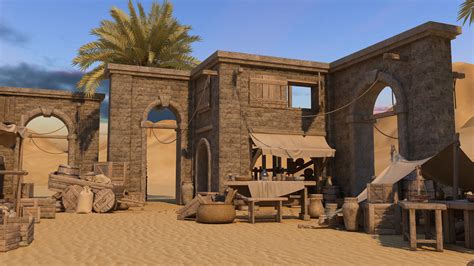 Big Arabian Market Full Environment 3d 모델 Turbosquid 1704859