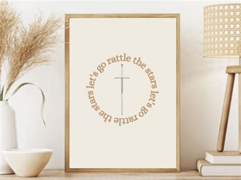 Lets Go Rattle The Stars Throne Of Glass Quote Etsy