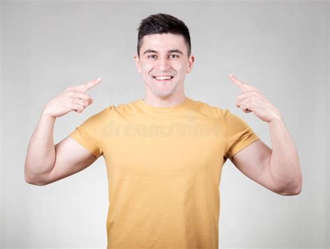 Man Pointing To Themselves Stock Image Image Of Person 71661619