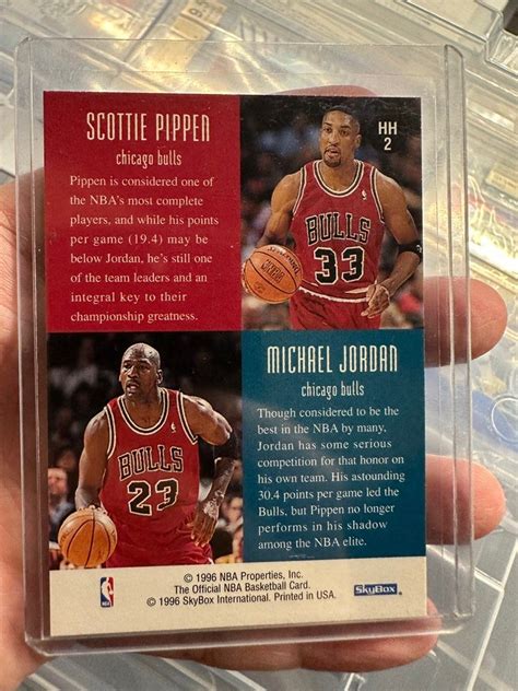 Nba Basketball Skybox Michael Jordan Scottie Pippen Head Head